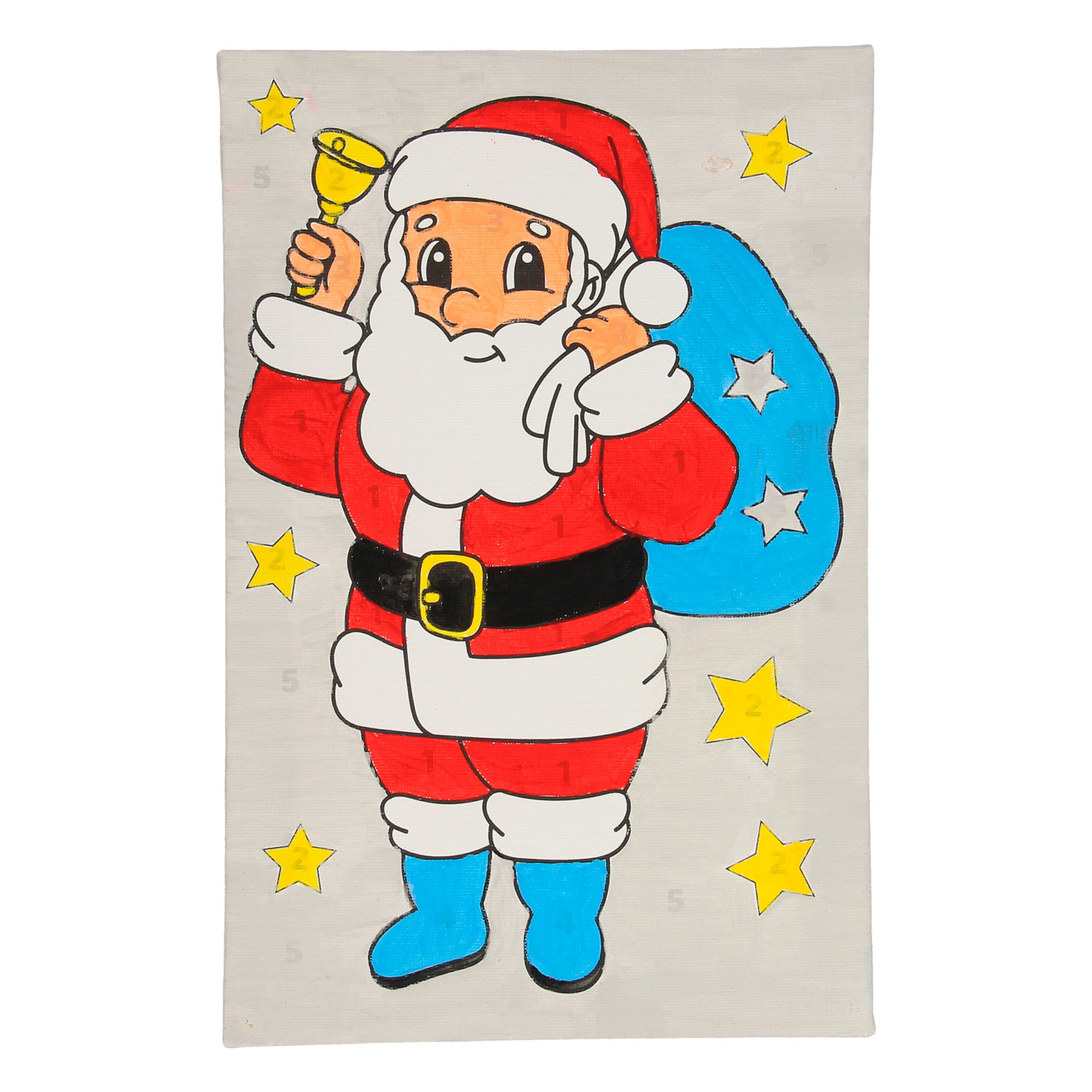 Peinture sur toile de Noël par numéros - Père Noël
