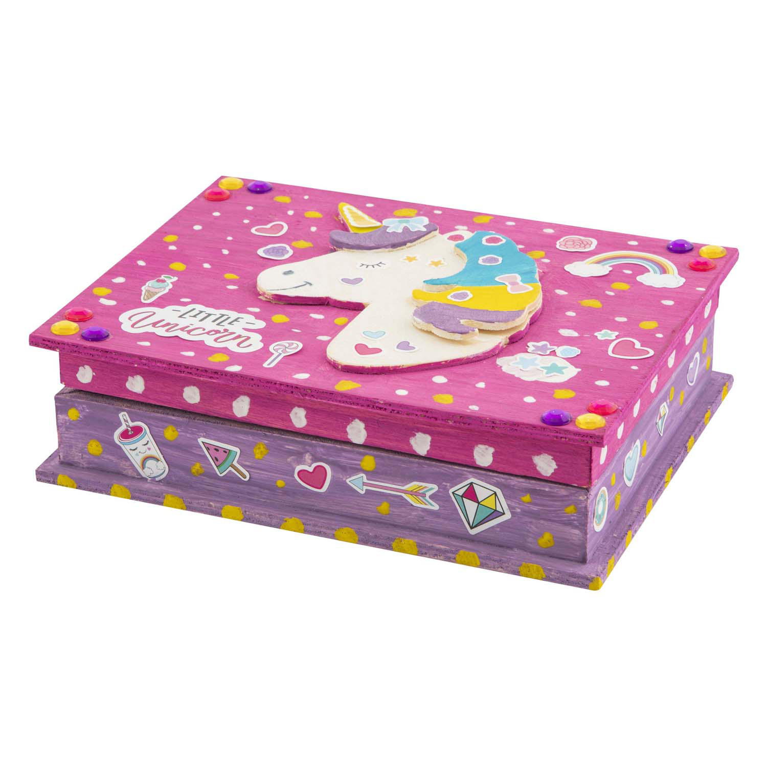 Versier je Eigen Houten Eenhoorn Sieradendoos