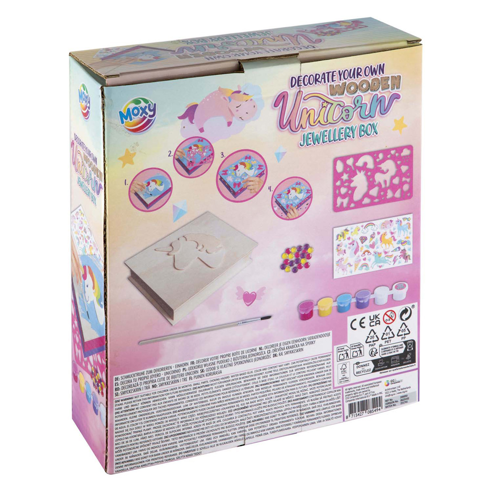 Versier je Eigen Houten Eenhoorn Sieradendoos