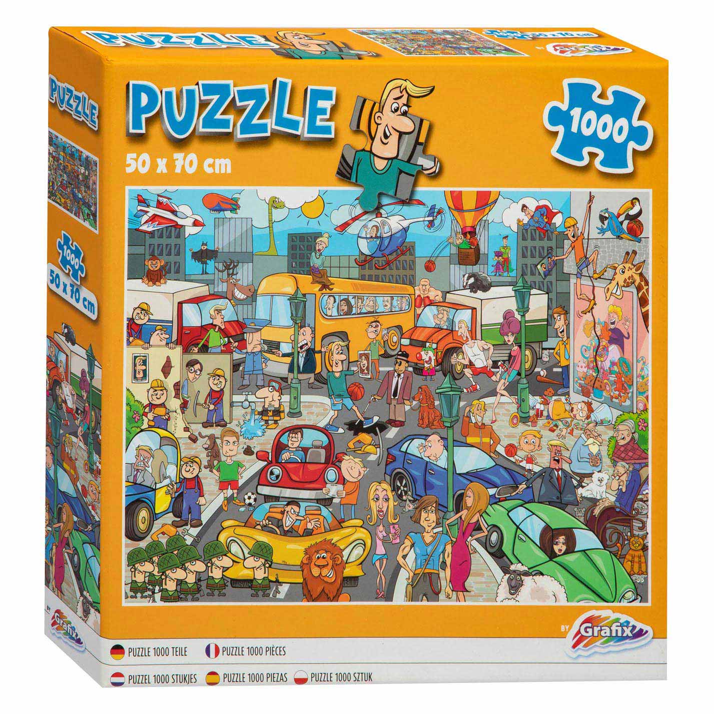 Puzzle Comic Traffic, 1000 Teile.