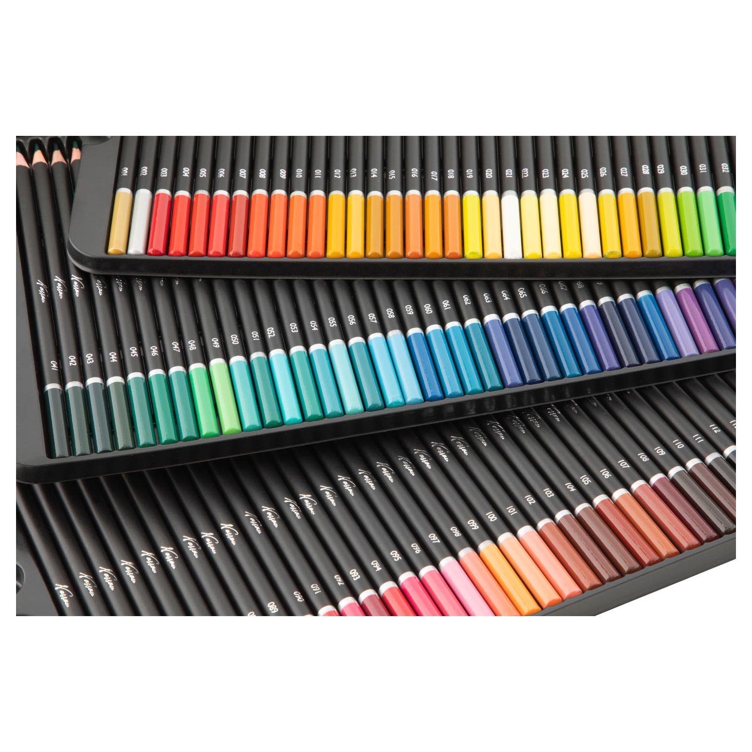 Crayons de couleur Nassau en boîte, 120 pièces.
