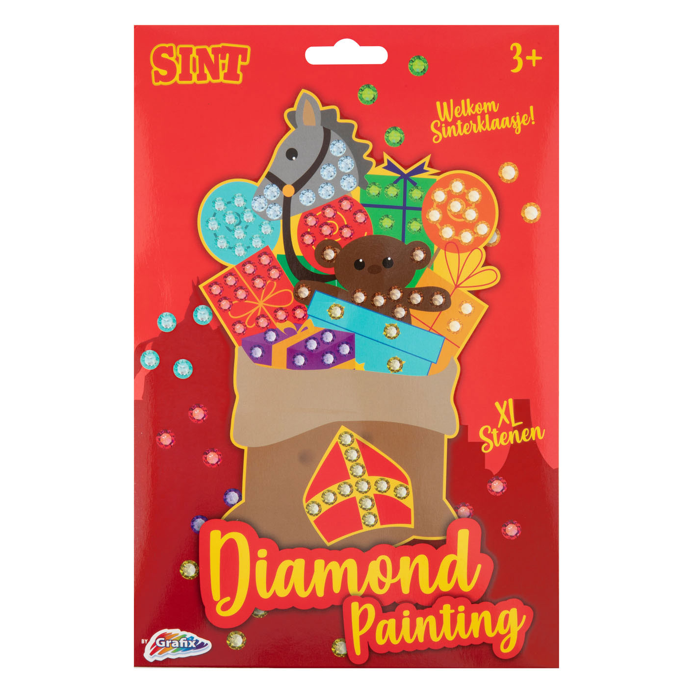 Peinture diamant mosaïque Sinterklaas - Pierres XL