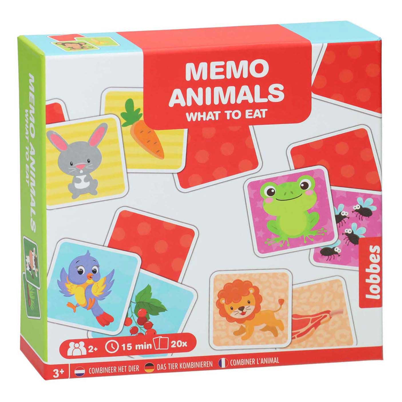 Lobbes Memo Spel - Dier & Eten