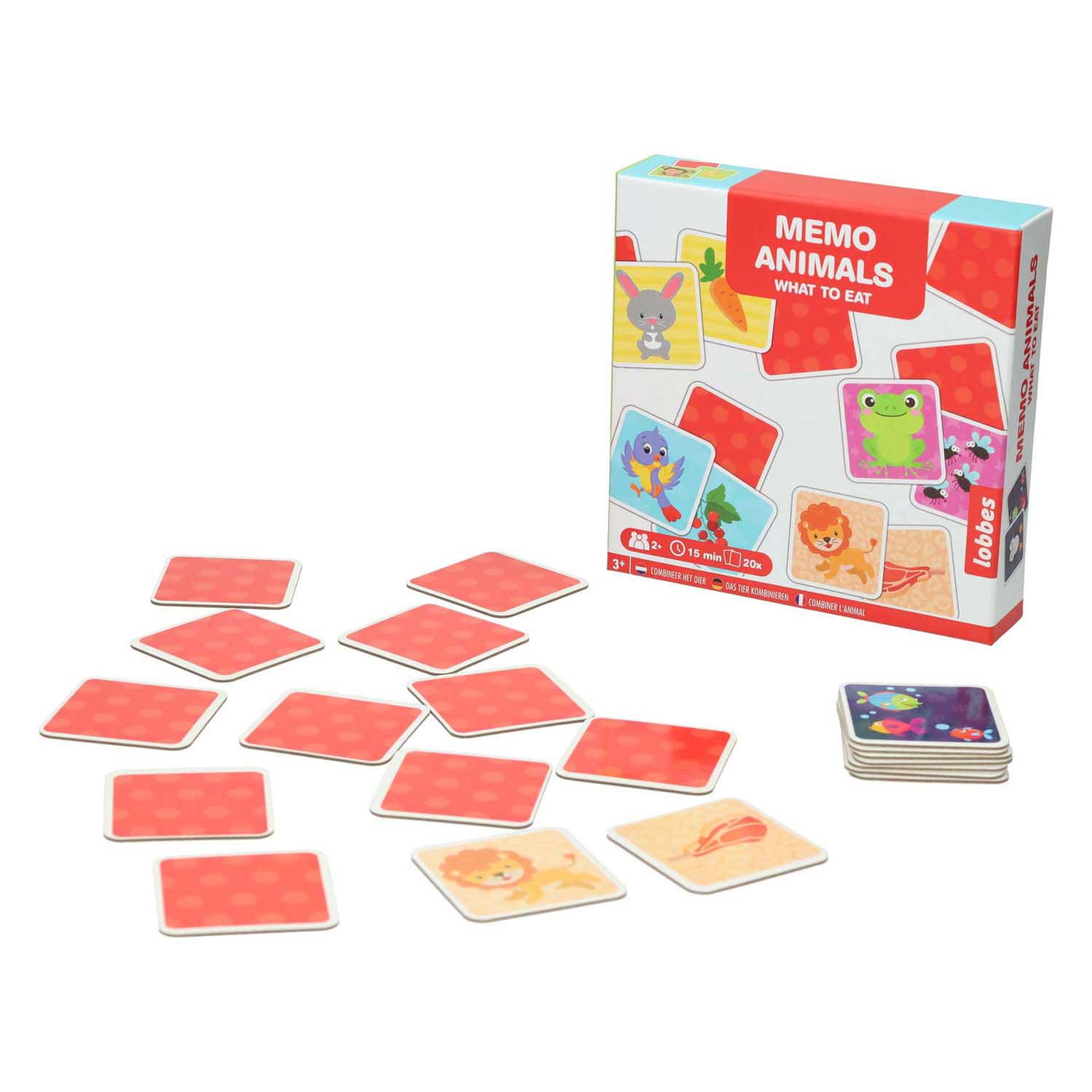 Lobbes Memo Spel - Dier & Eten