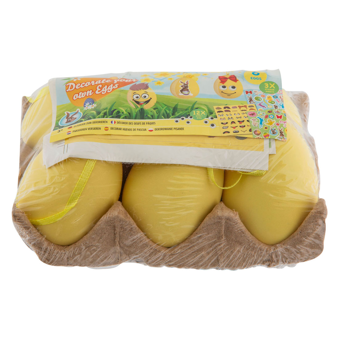 Décorez les œufs de Pâques avec des autocollants, 6 pcs.