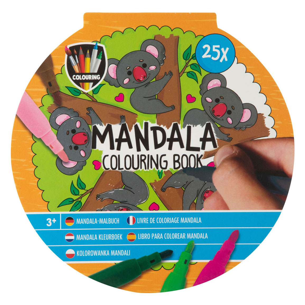 Livre de coloriage Mandala, 25 pages à colorier