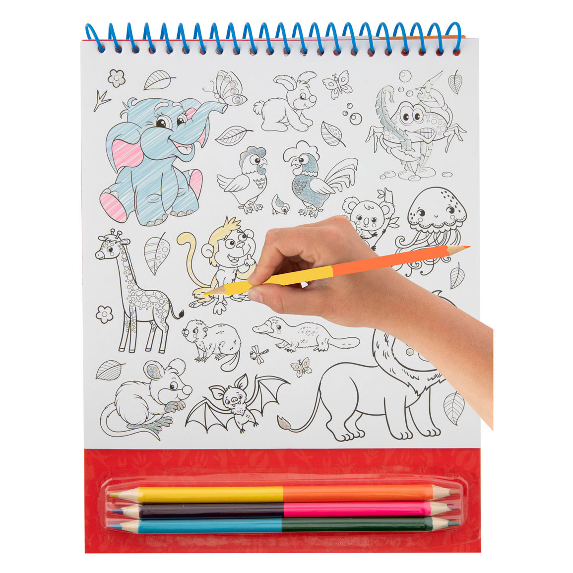 Colorez vos propres autocollants avec des crayons de couleur Animaux, 250 pcs.