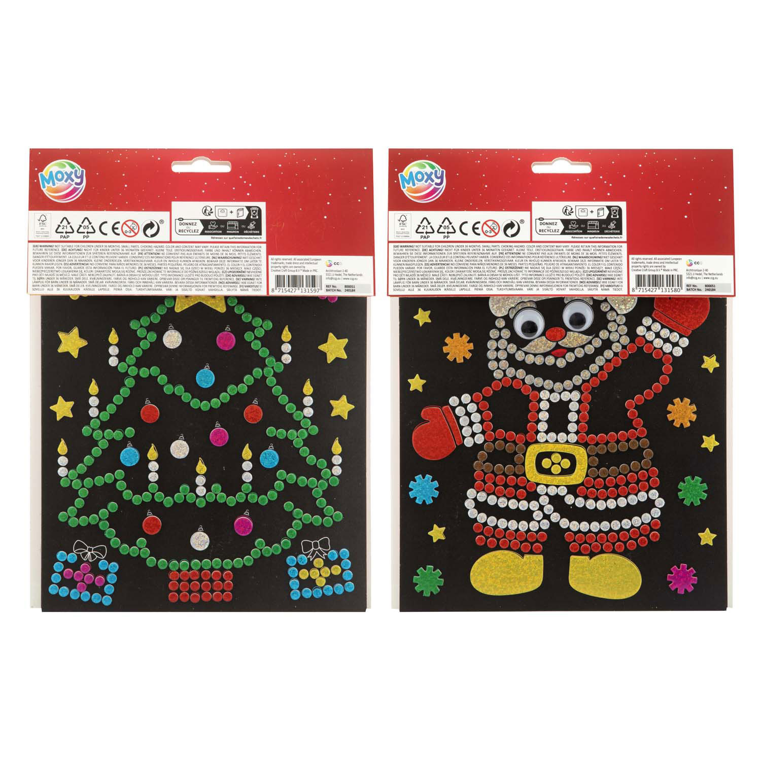 Xmas Holografische Stippen Stickerset