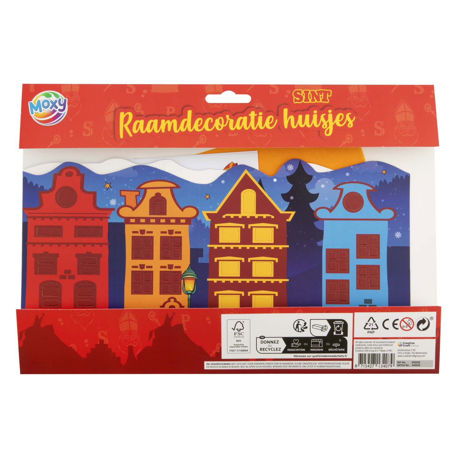 Sint Raamdecoratie Huisjes