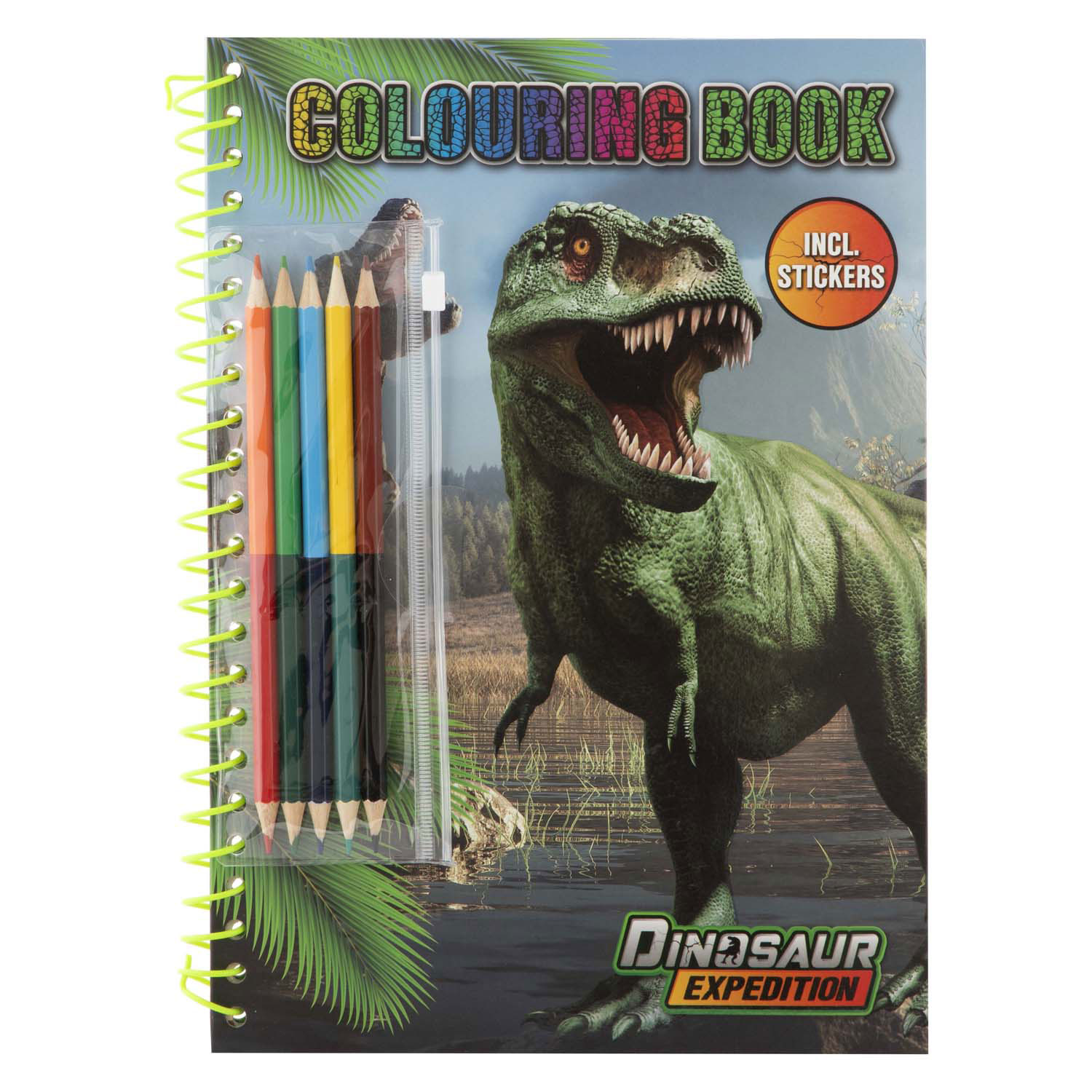 Livre de coloriage Dino avec crayons