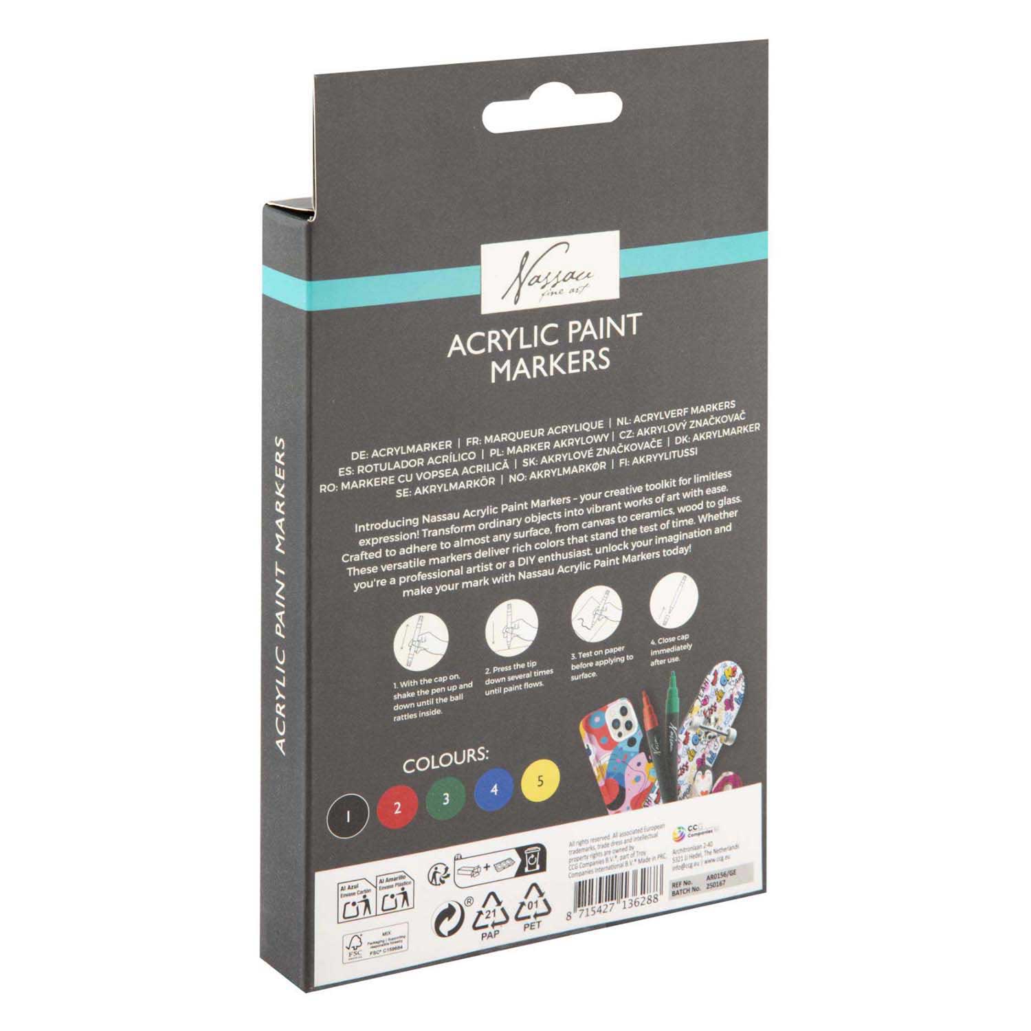Ensemble de marqueurs acryliques