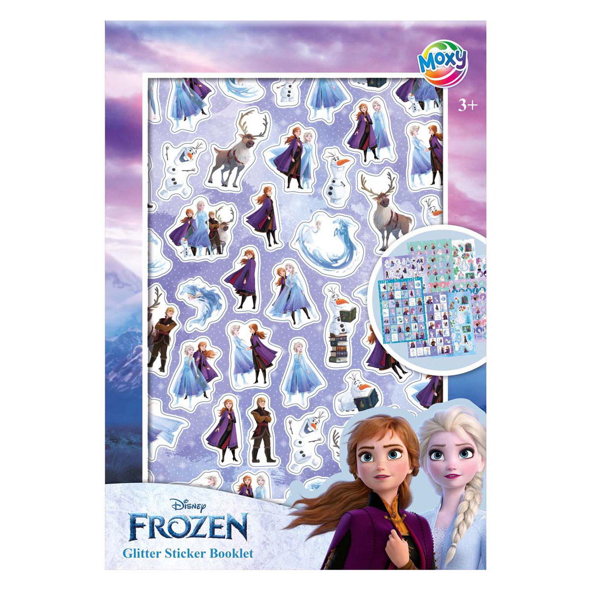 Glitter Stickerboek A5 - Frozen