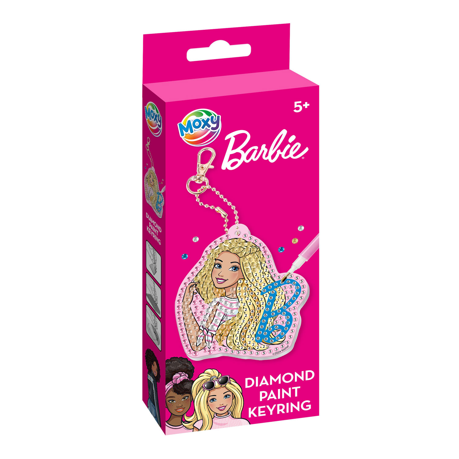 Maak je eigen Diamond Paining Sleutelhanger Barbie