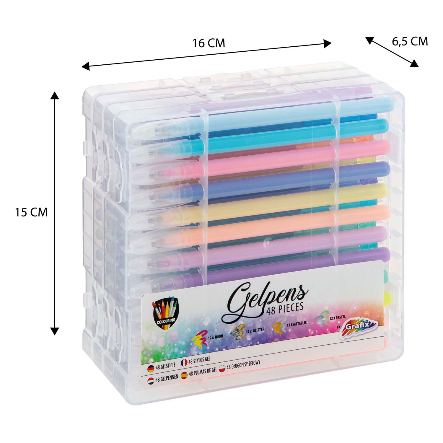 Ensemble de stylos gel, 48 pièces.