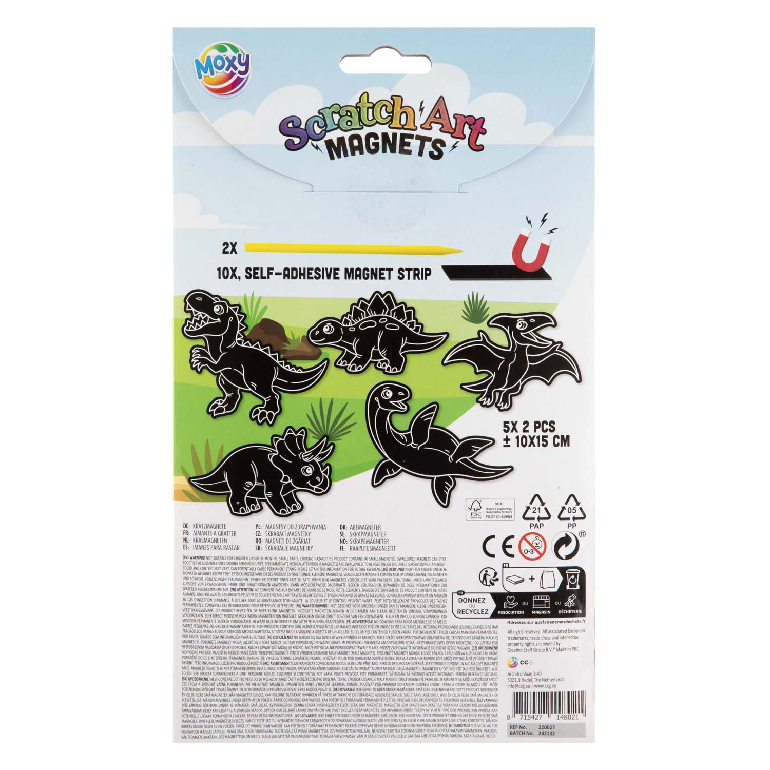Kratzmagnete machen Dino
