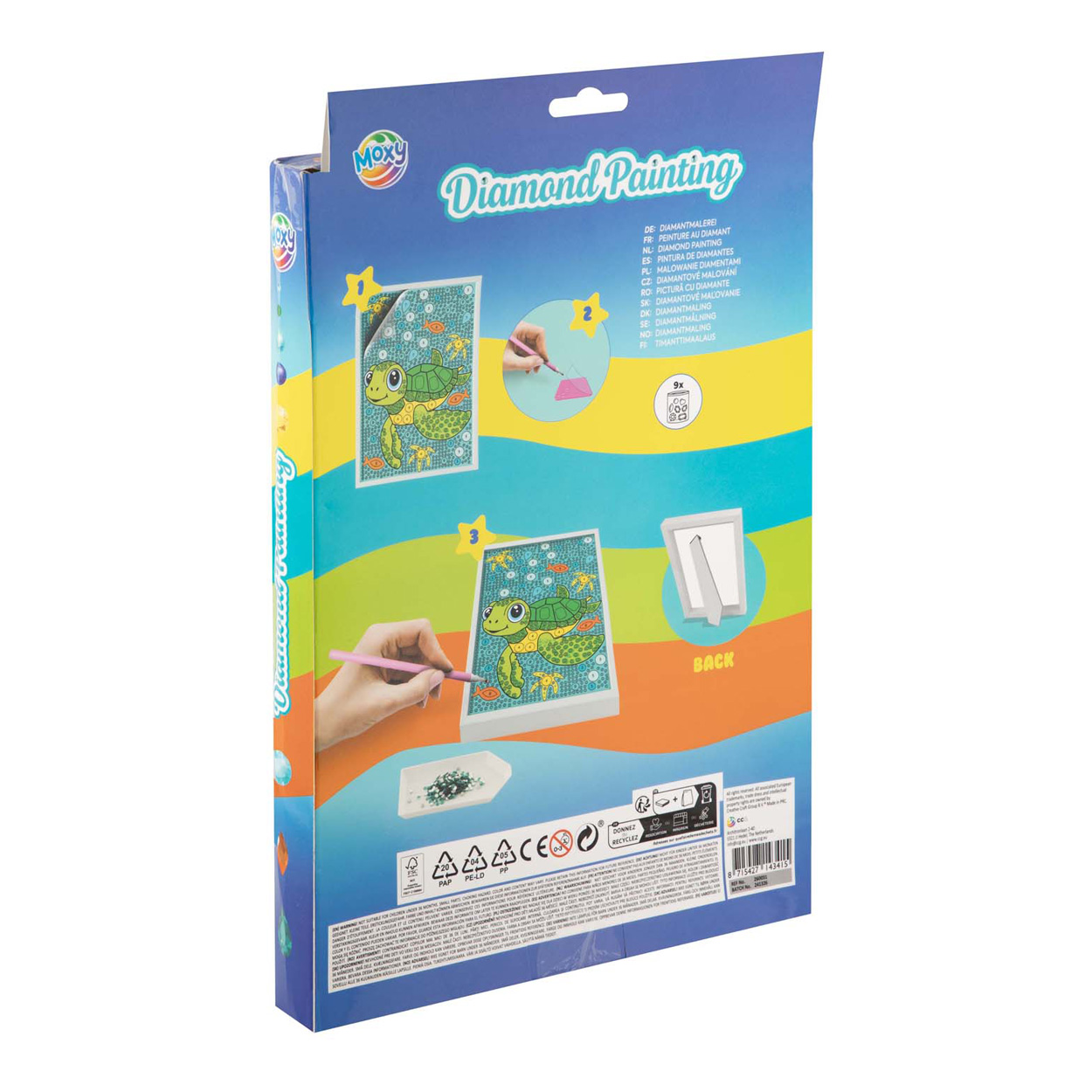 Kit de broderie diamant tortue