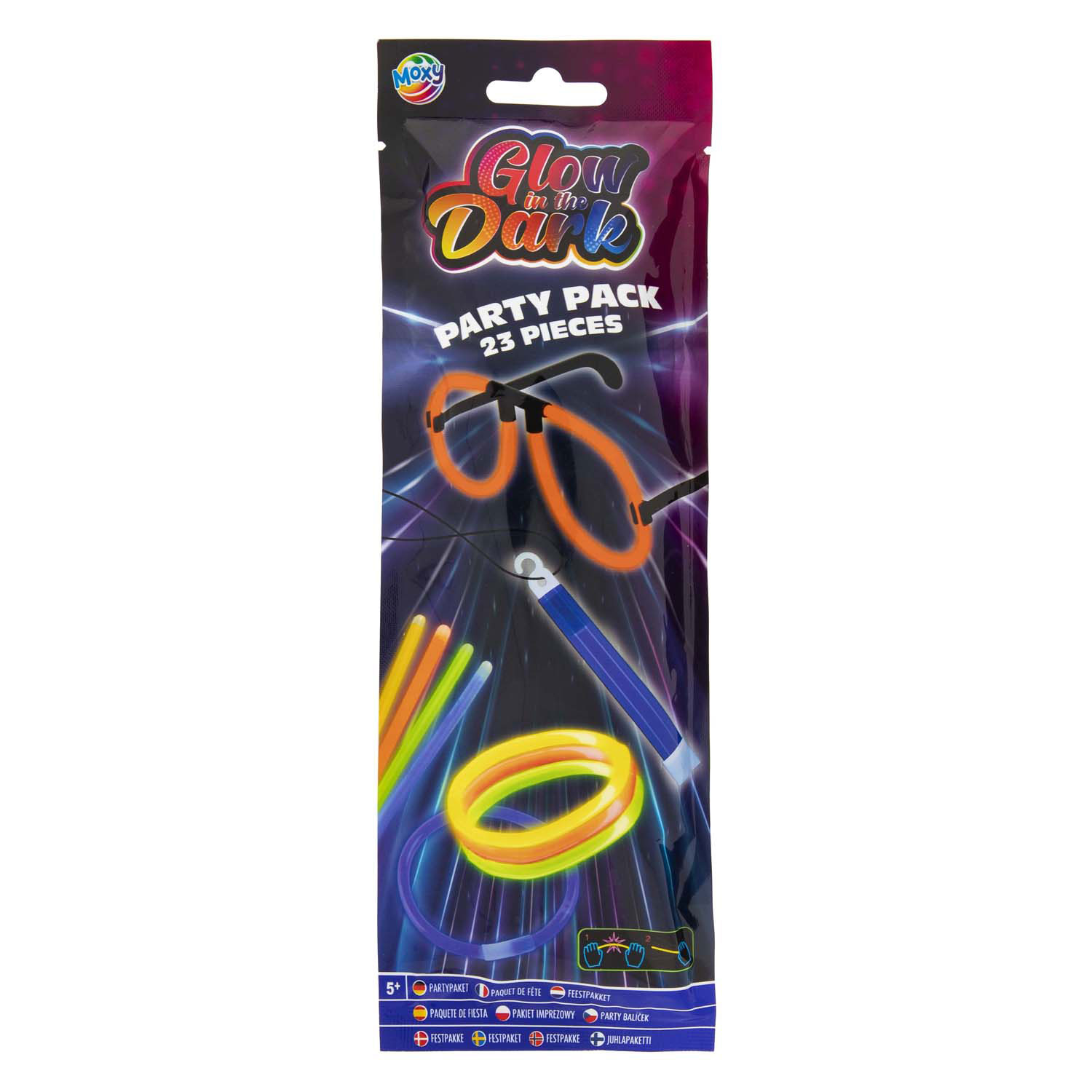 Glow in The Dark Sticks Party Pack, 30dlg.