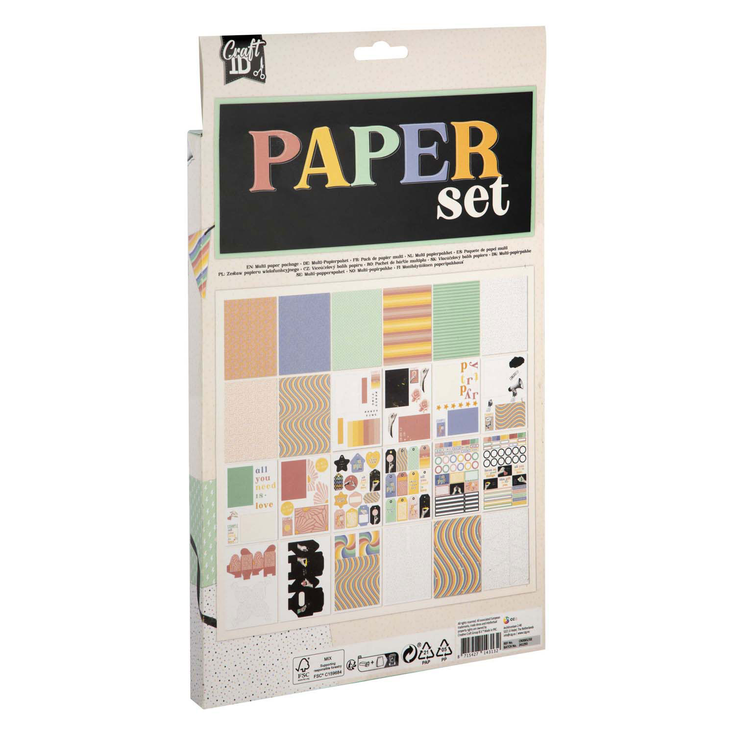 Knutsel Papier met Print Gemend A4