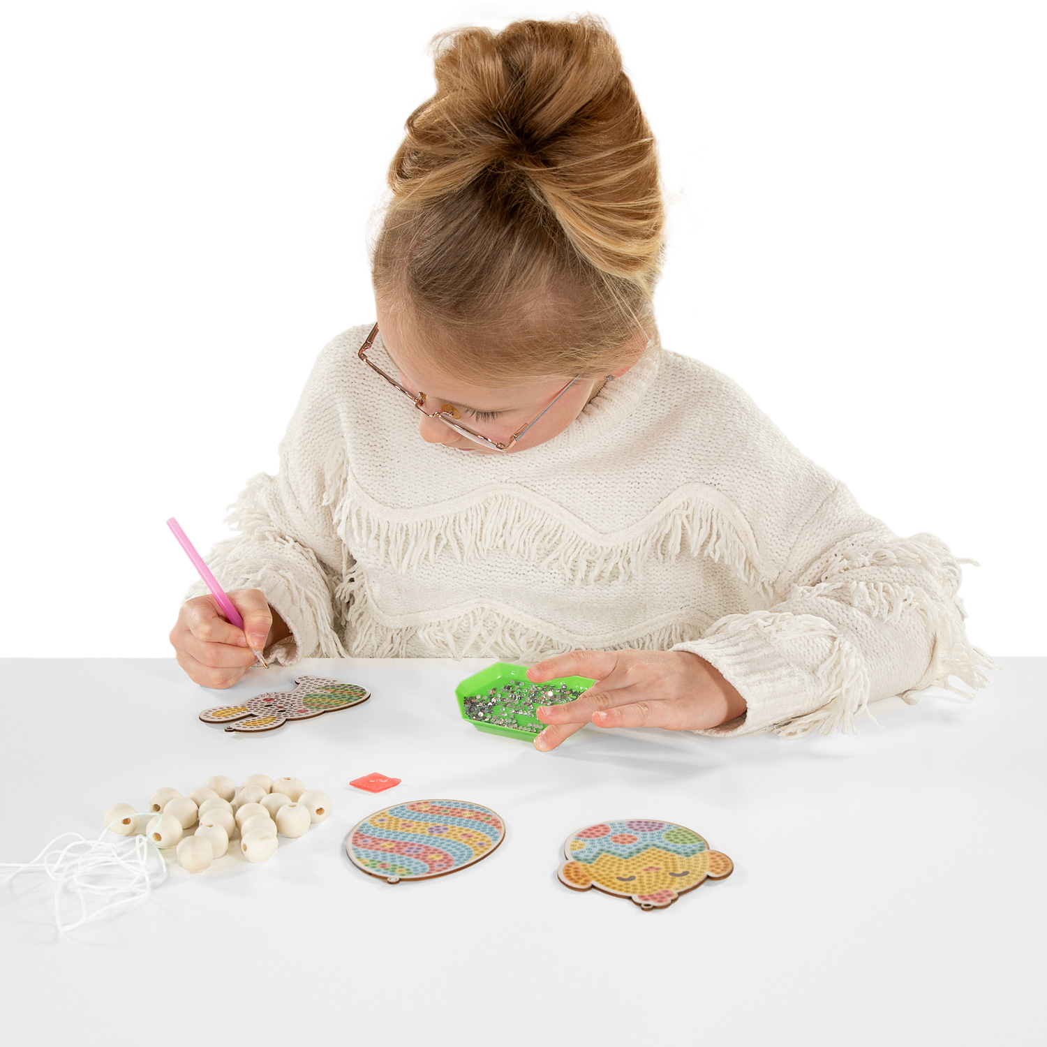 Créez votre propre ligne de fête de peinture au diamant avec des perles de Pâques