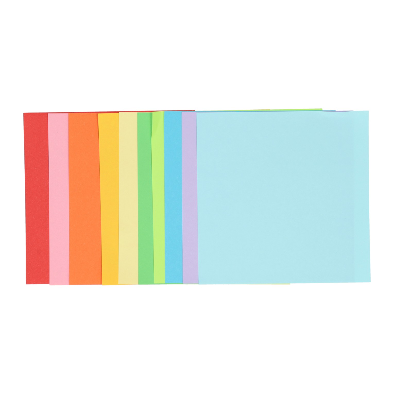 Vouwblaadjes 15x15cm, 120 Vellen 10 Kleuren