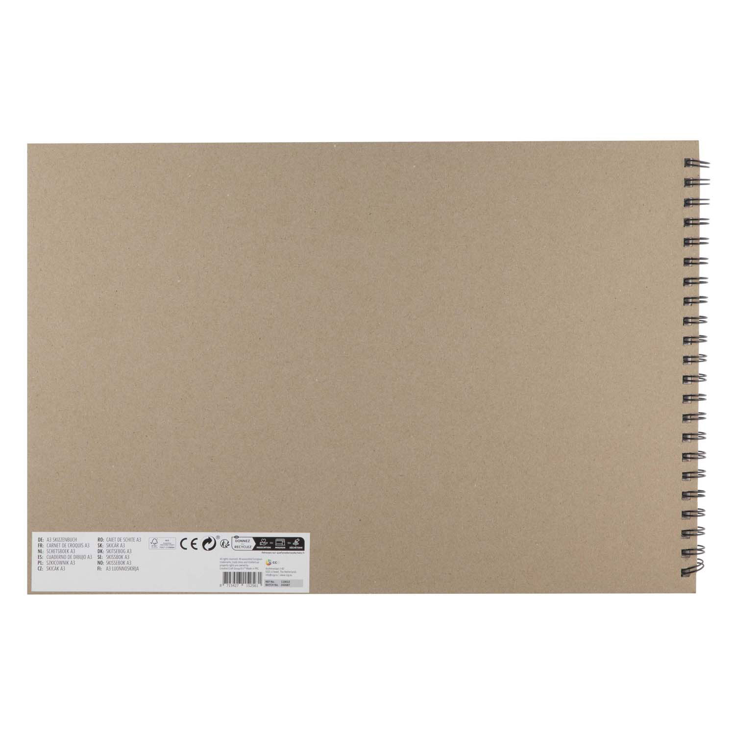 Schetsboek A5, 40 Vellen
