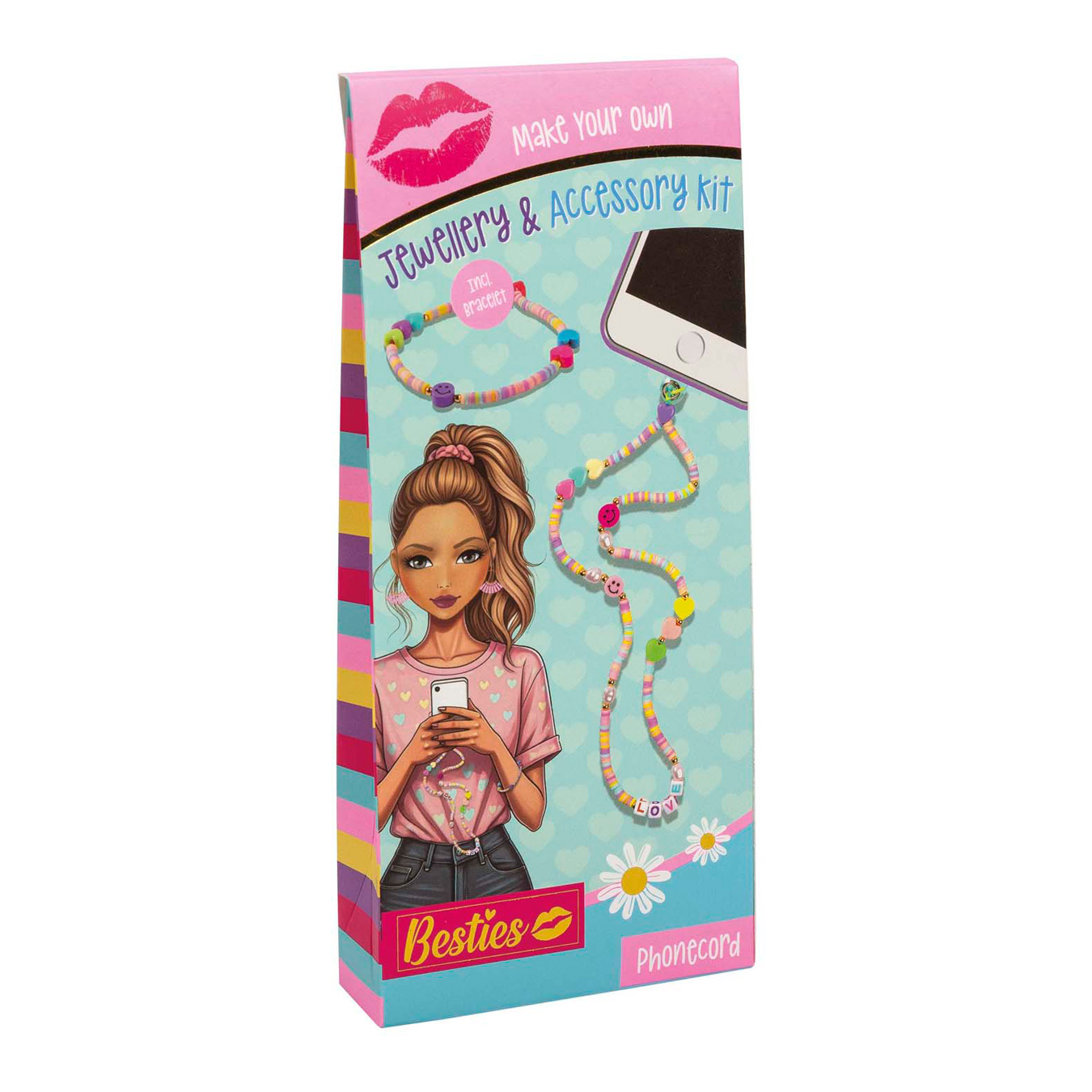 Ensemble de bijoux et accessoires Besties MYO : cordon téléphonique avec bracelet