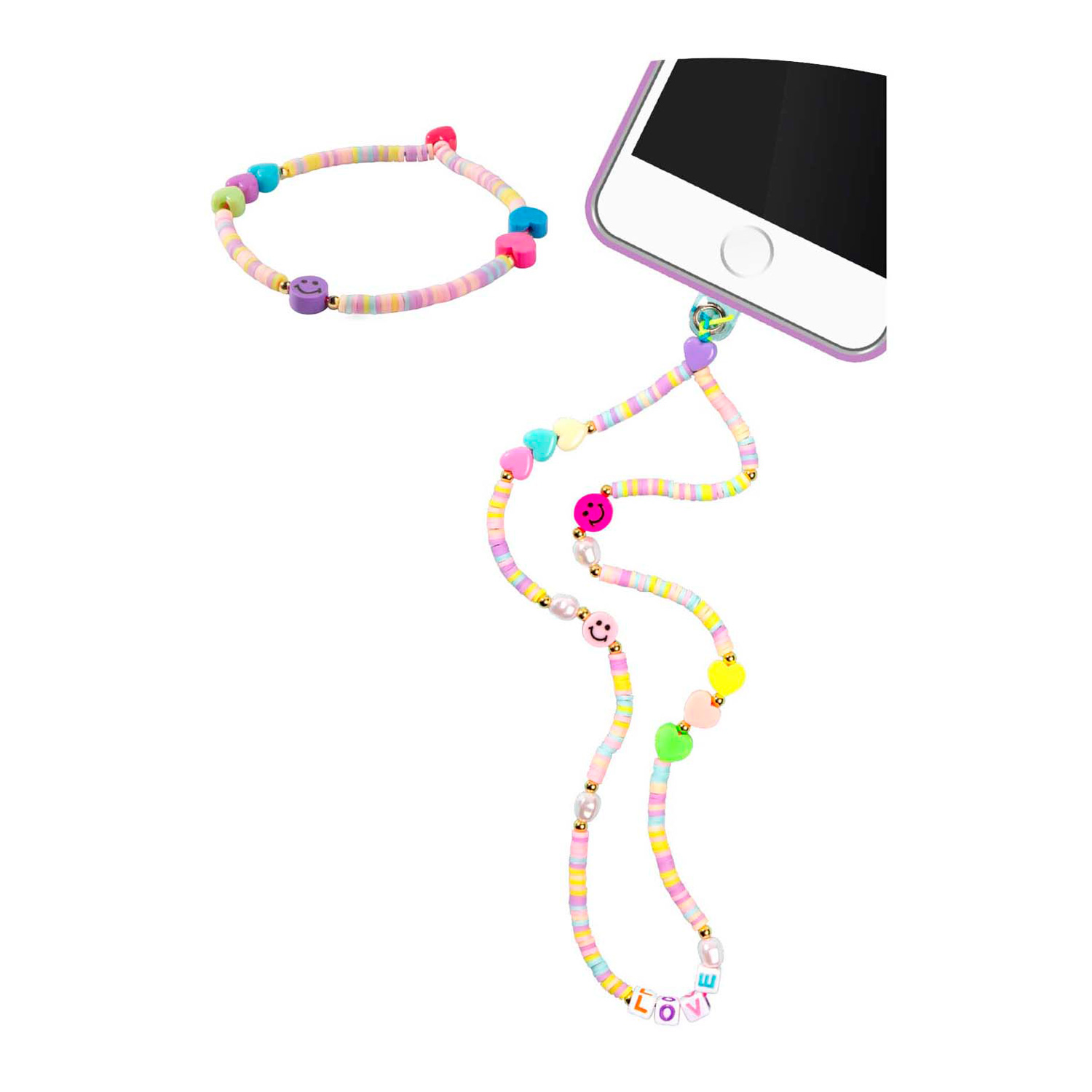 Ensemble de bijoux et accessoires Besties MYO : cordon téléphonique avec bracelet