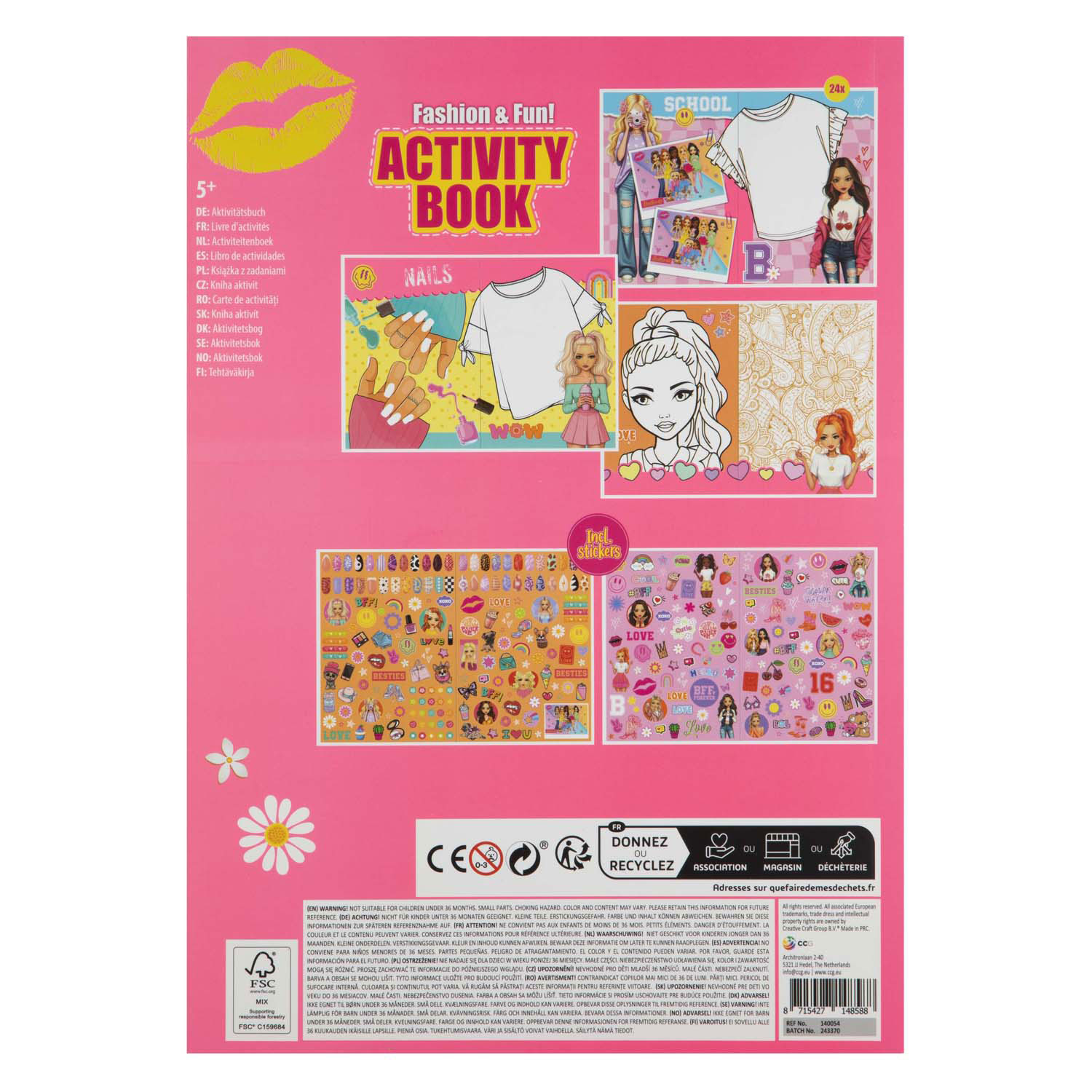 Activiteitenboek A4 - 24 Vellen met Stickers