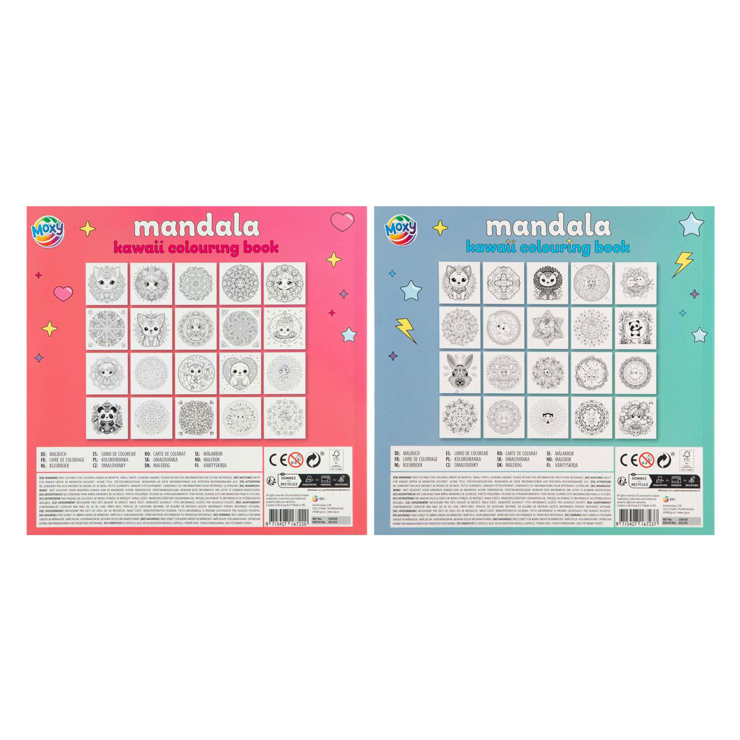 Mandala Kawaii Kleurboek - 20 Vellen