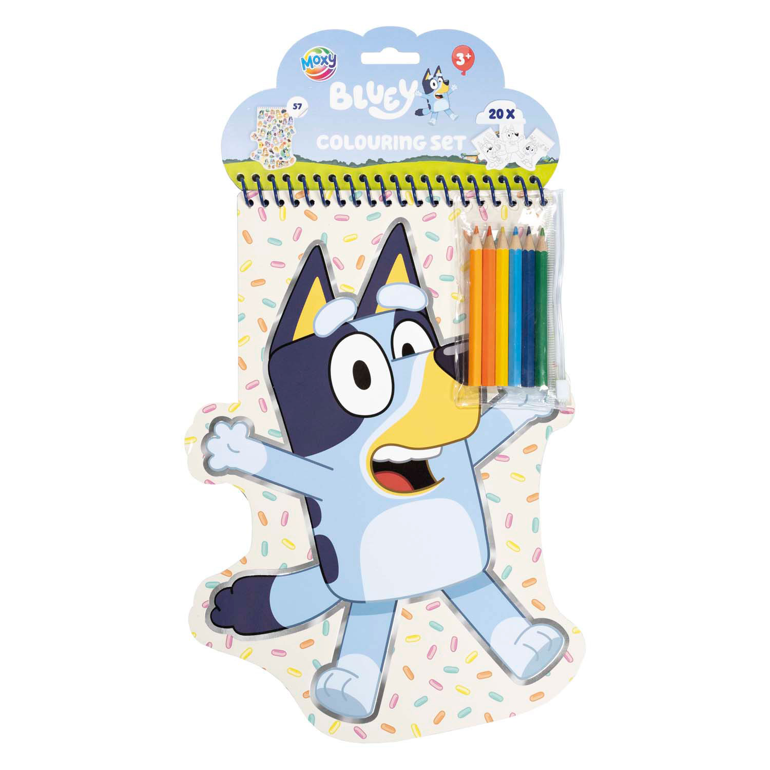 Coffret de coloriage Bluey avec crayons