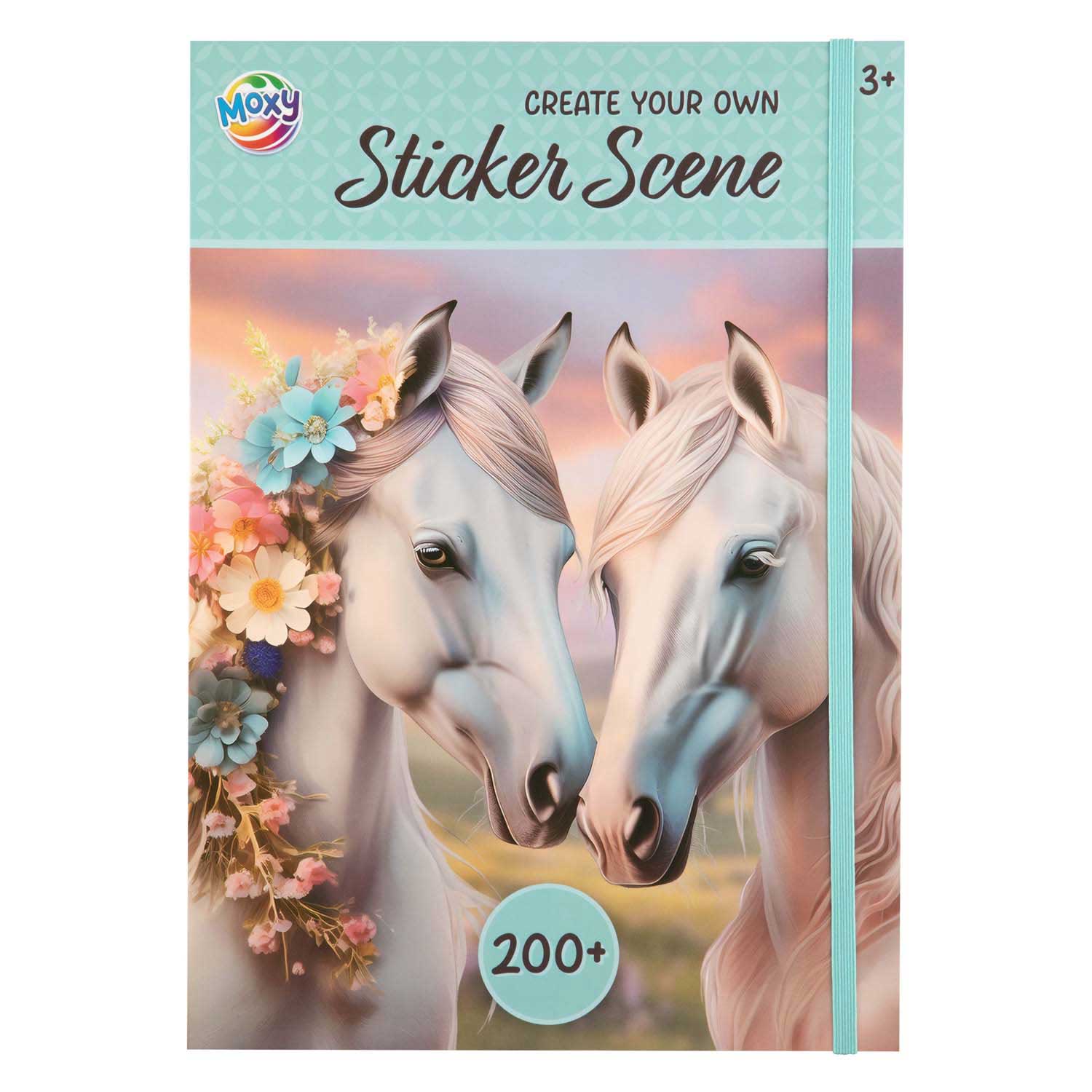 Sticker scene book A4,  200+ stickers
