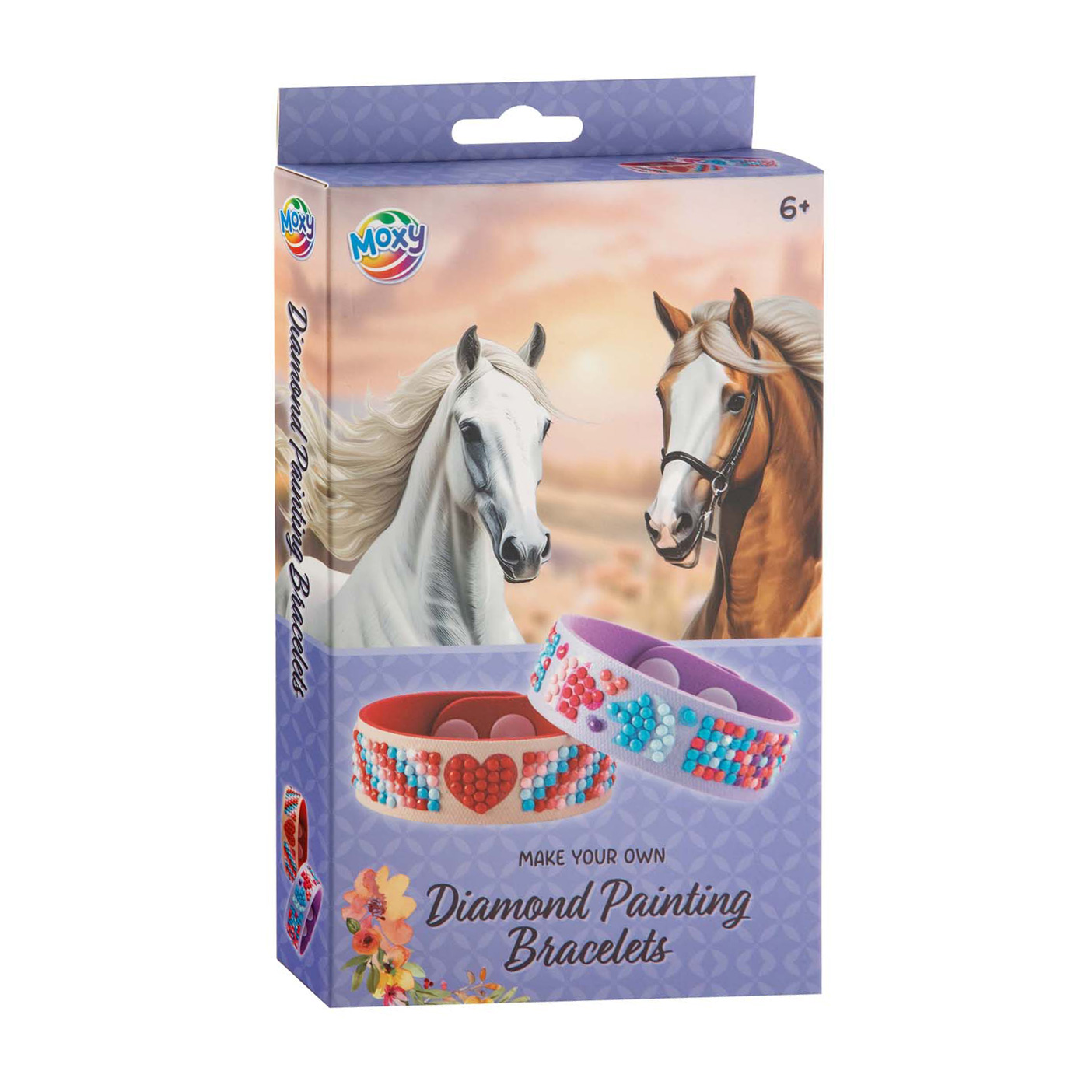 Ensemble de 2 bracelets avec peinture diamant