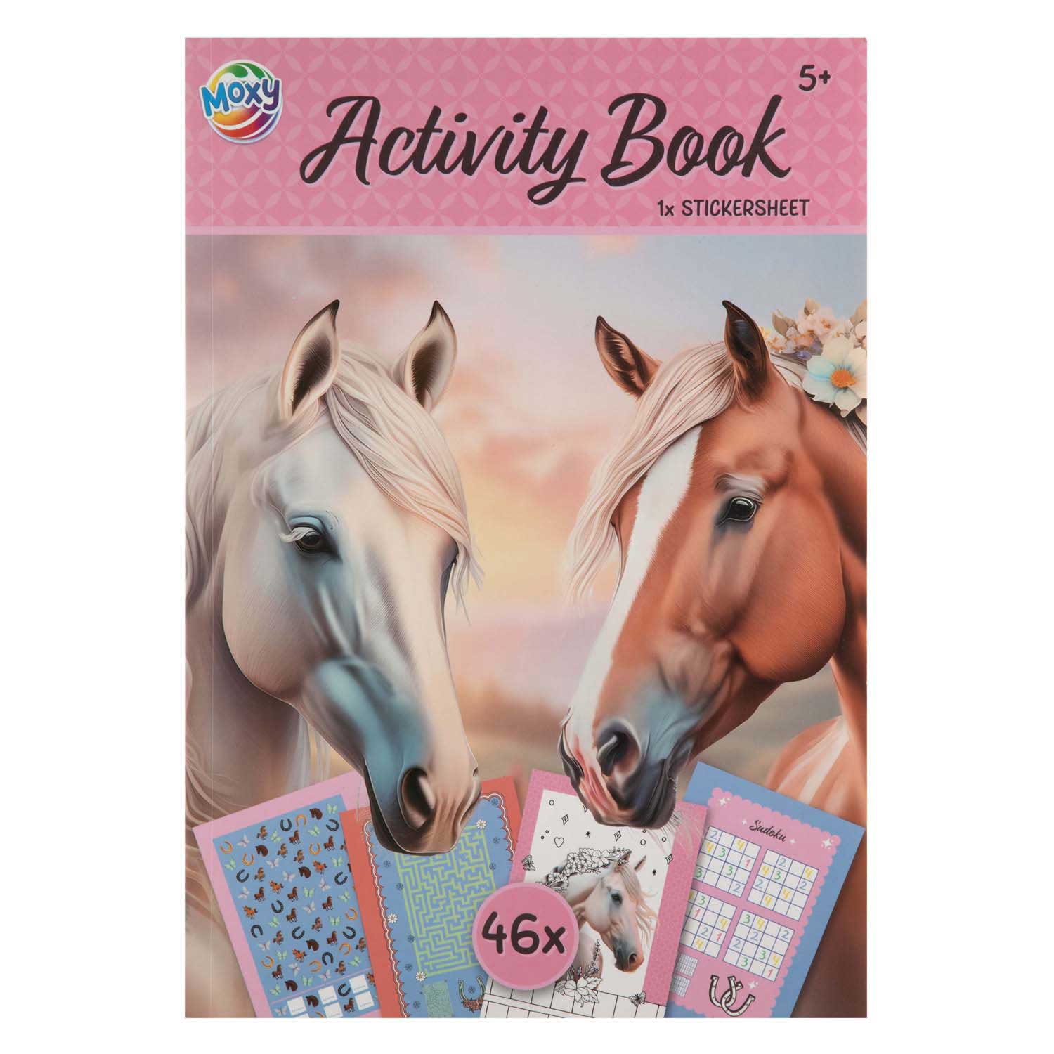 Cahier d'activités avec autocollants - Chevaux