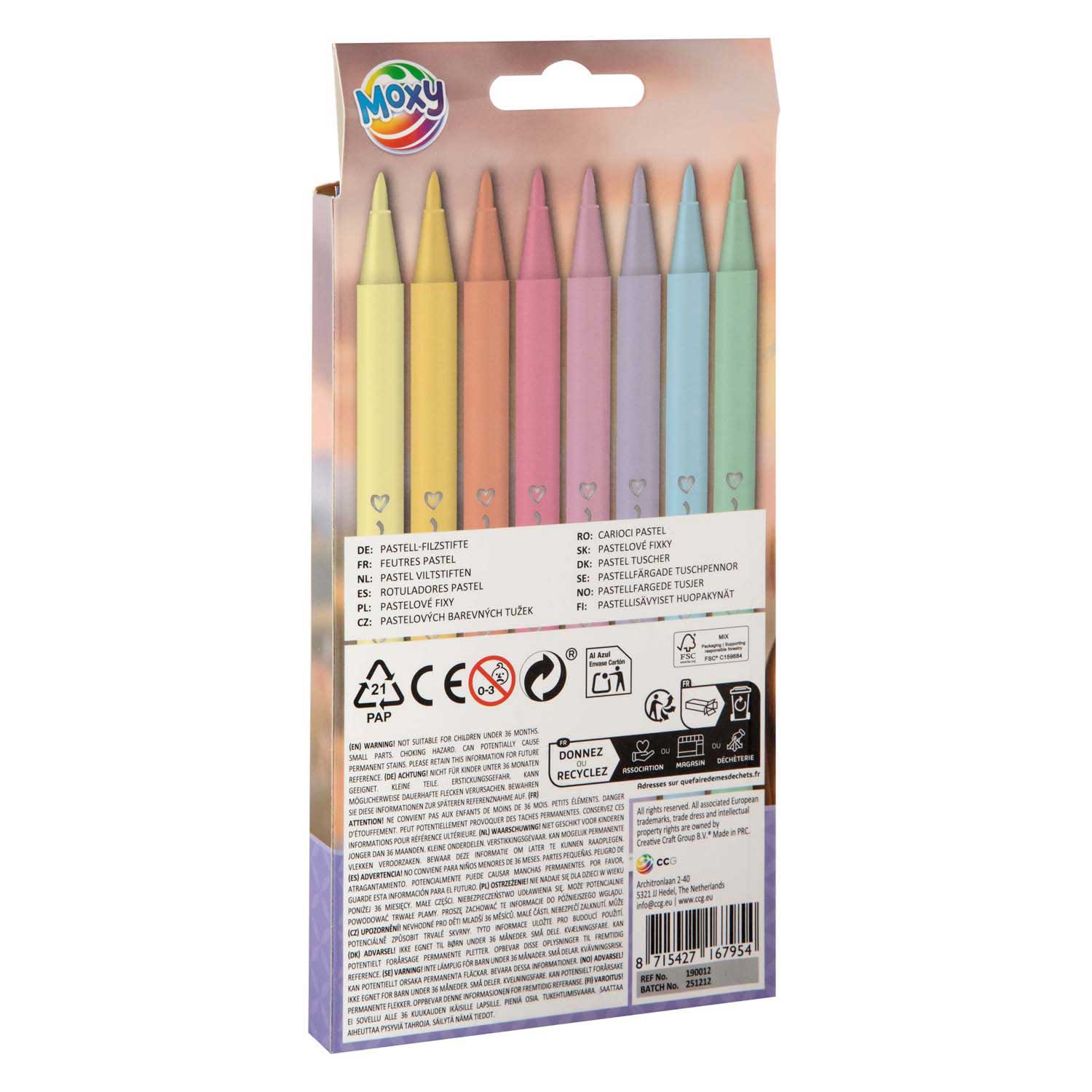 Viltstiften Pastel - 12st.
