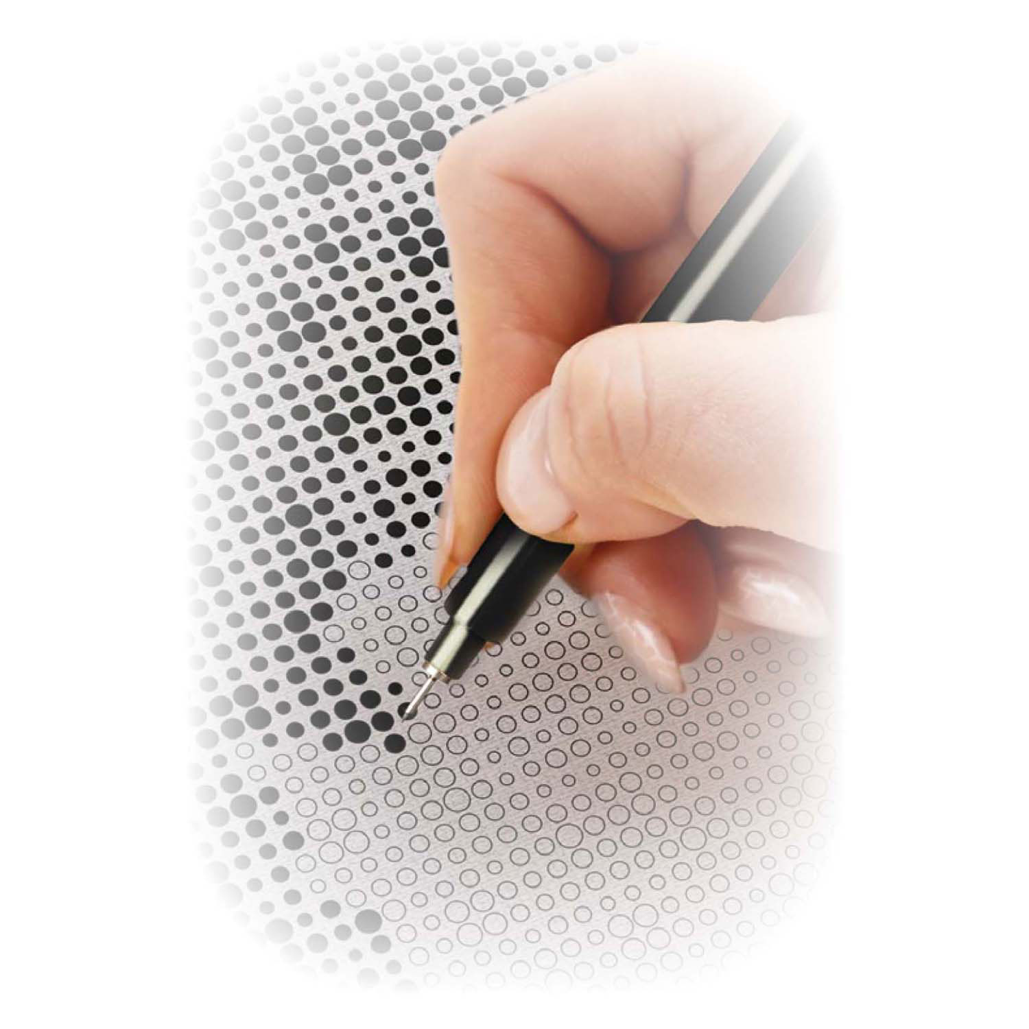 Tableau pointilliste Mandela - 40 x 30 cm - feutres fins inclus