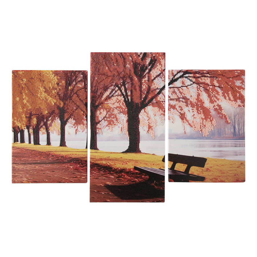 Triptyque de peinture diamant - Paysage