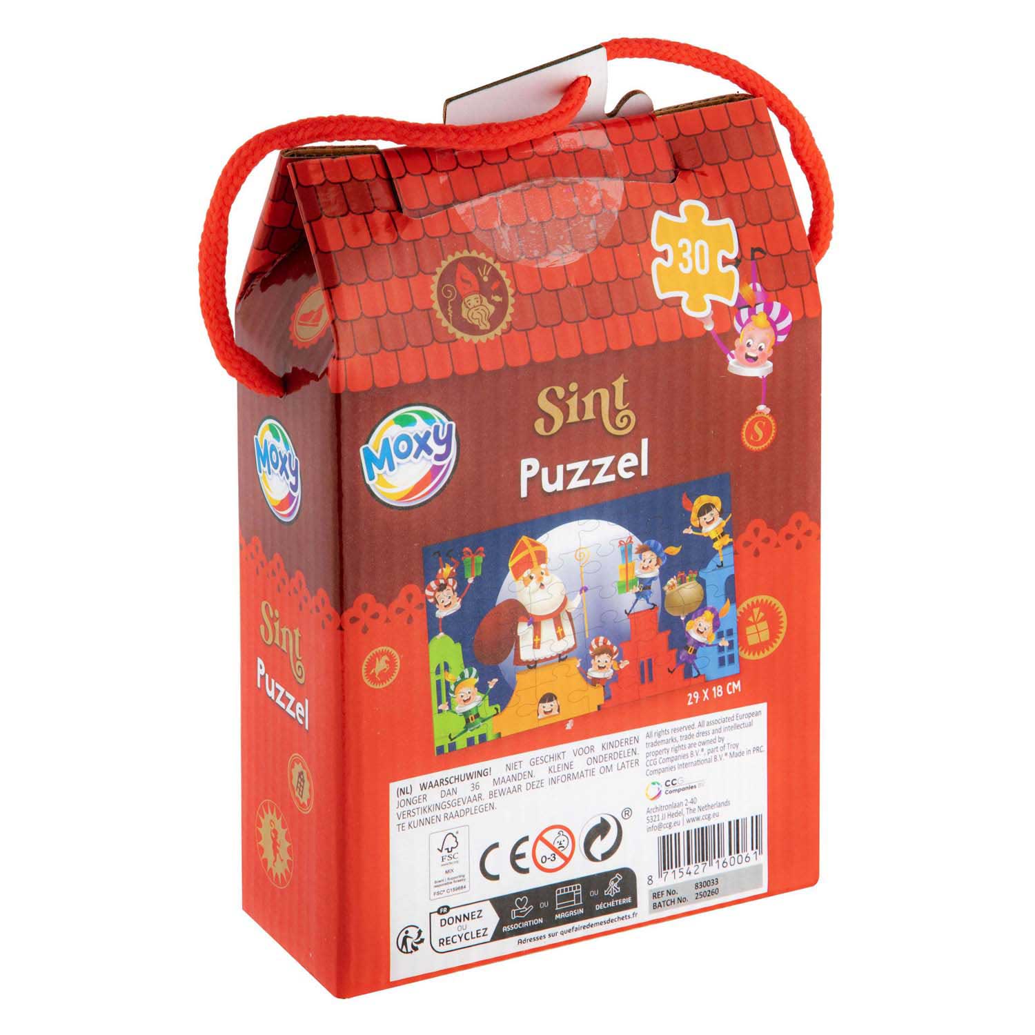 Sinterklaas Puzzel in Doosje - 30st.