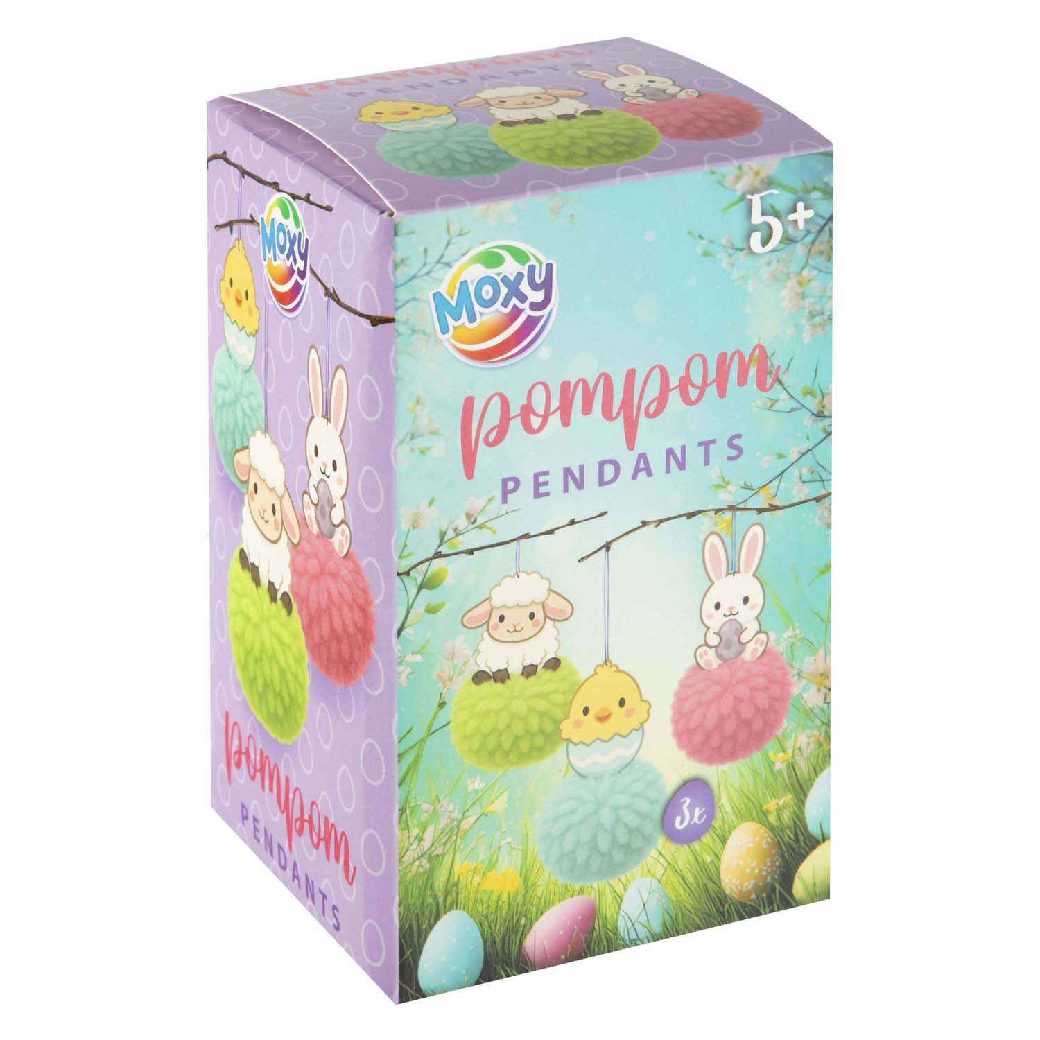 Pompom Hangers Pasen - 3st.
