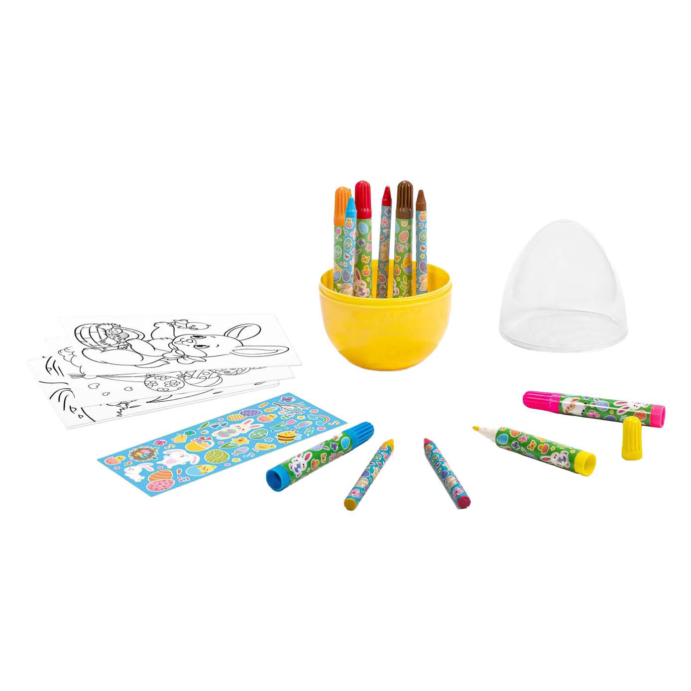 Kit de bricolage de Pâques - Comprend des feutres et de la craie