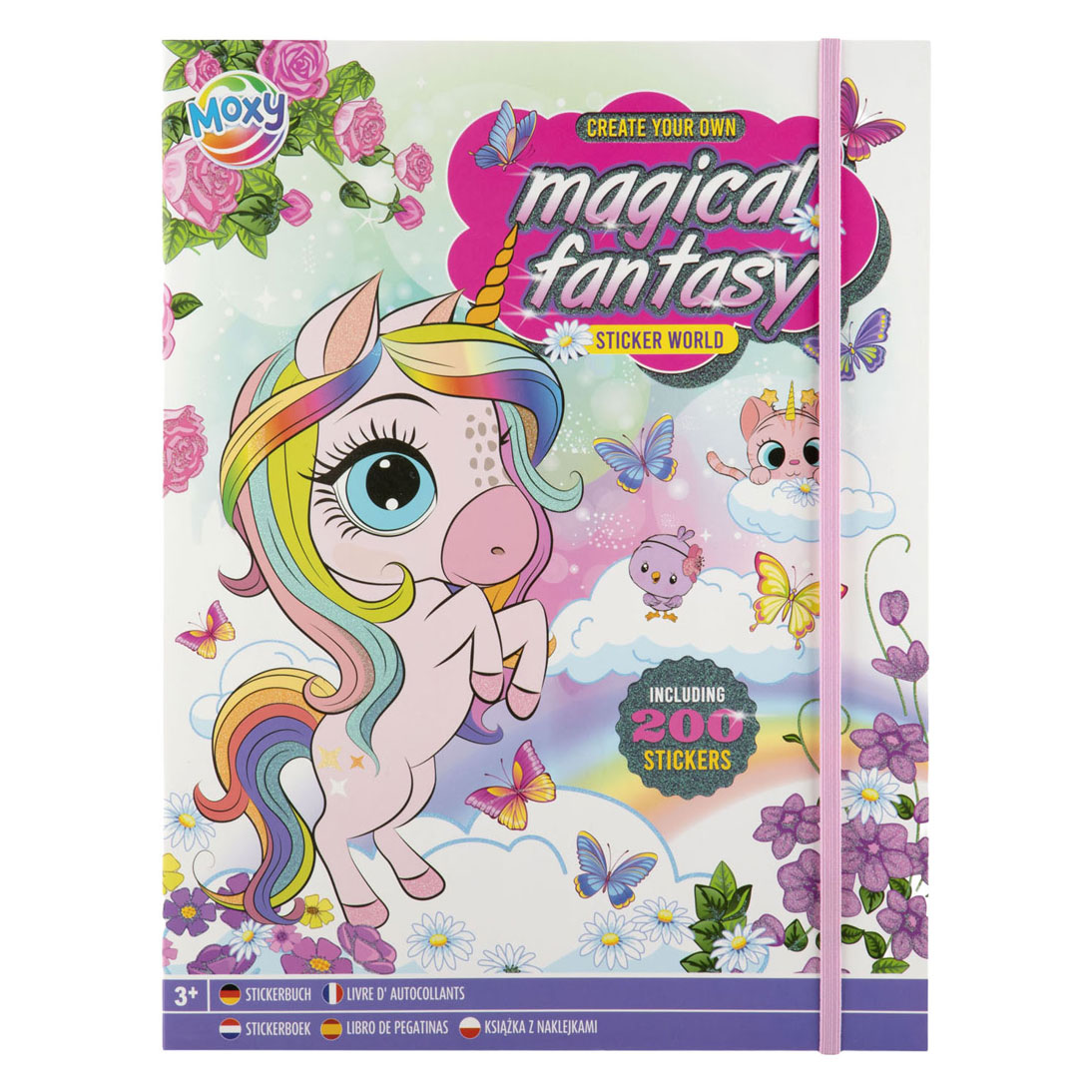 Livre d'autocollants Fairy Fantasy World - +200 autocollants