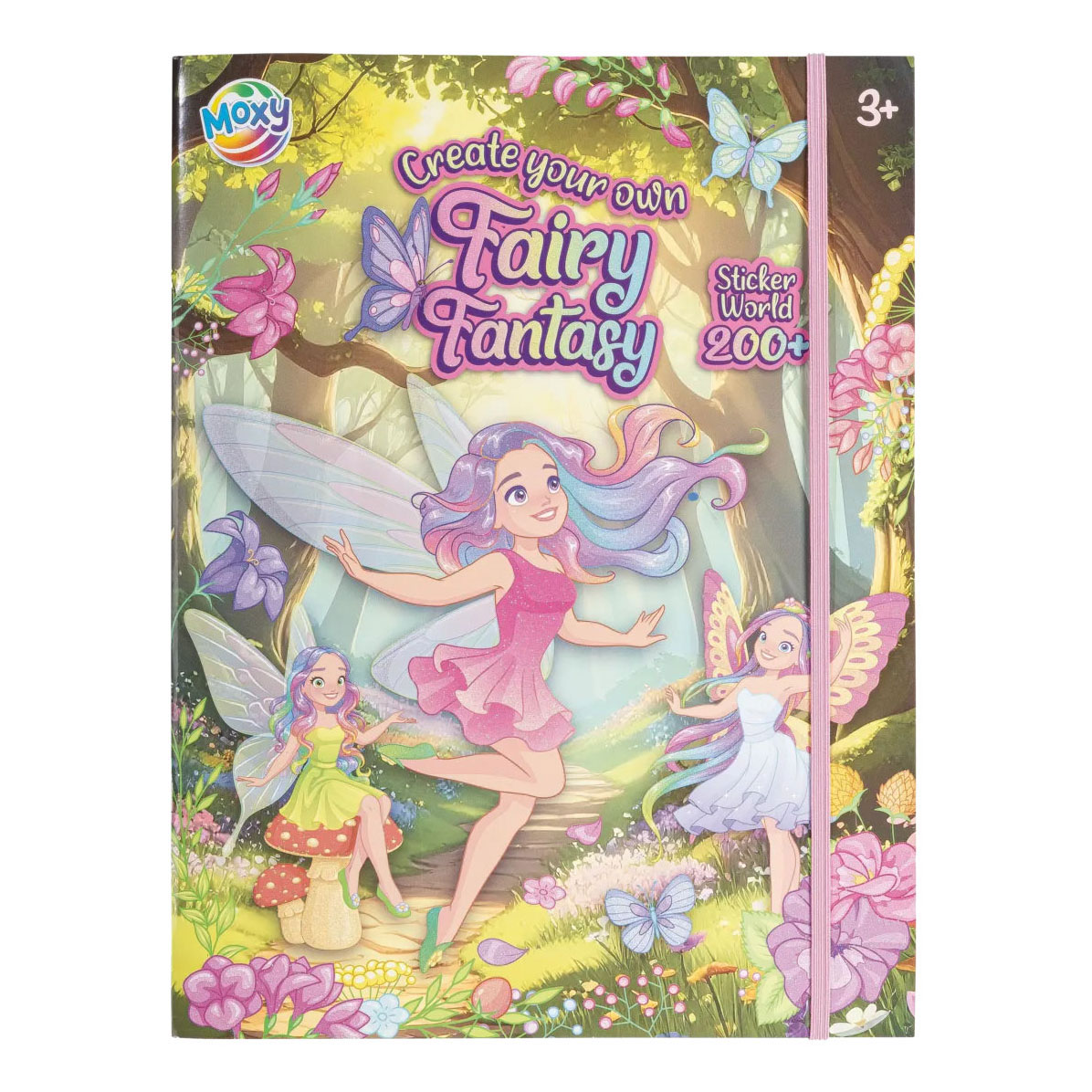 Livre d'autocollants Fairy Fantasy World - +200 autocollants