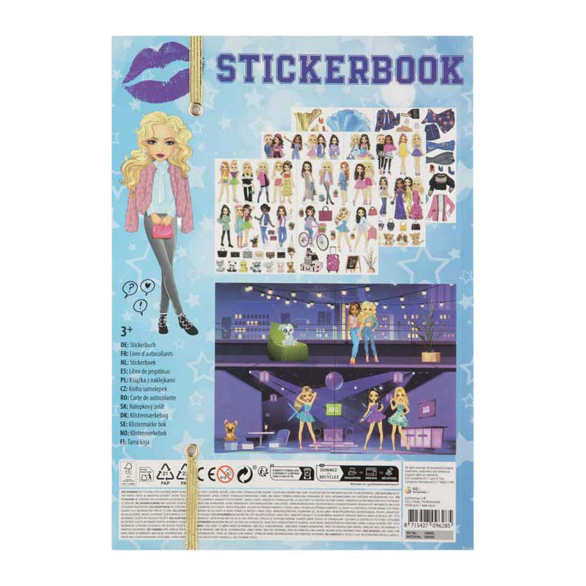 Besties Dress Me Up Stickerboek Neon A4 - 10 Vellen