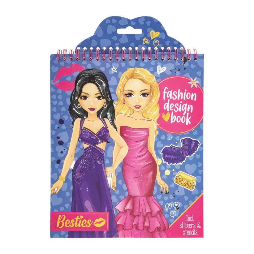 Besties Fashion Designer Boek Neon - 20 vellen