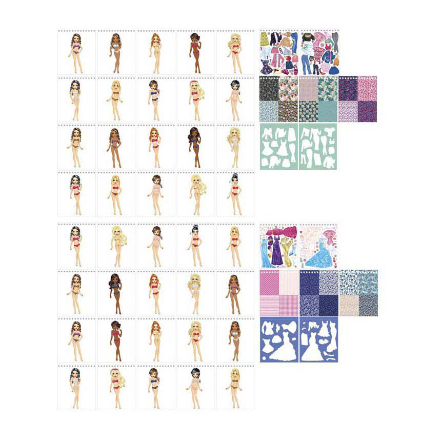 Besties Fashion Designer Boek Neon - 20 vellen