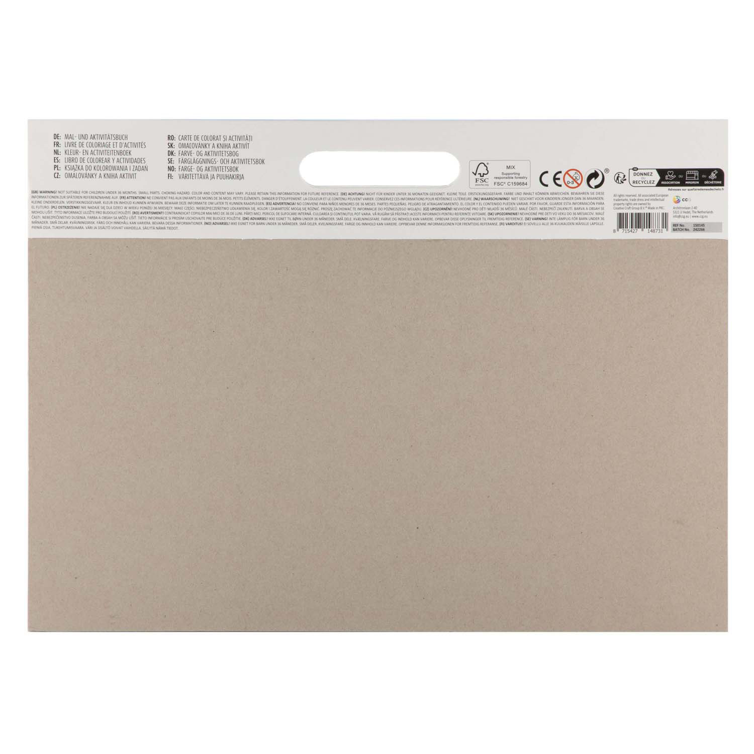 Kleur- & Activiteitenboek incl. Stickers 25 Vellen - Groen