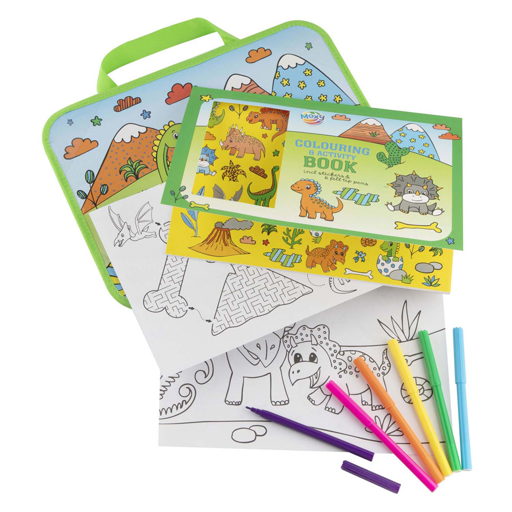 Reistray incl. Kleur- & Activiteitenboek - Dinosaurus
