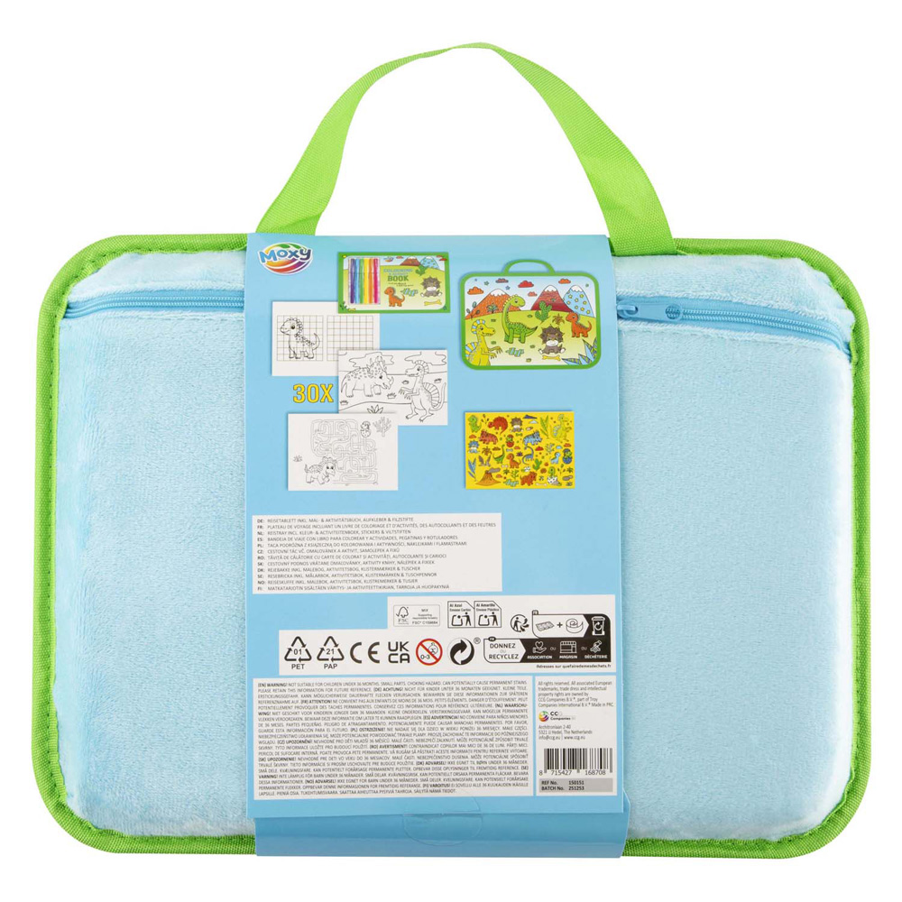 Reistray incl. Kleur- & Activiteitenboek - Dinosaurus