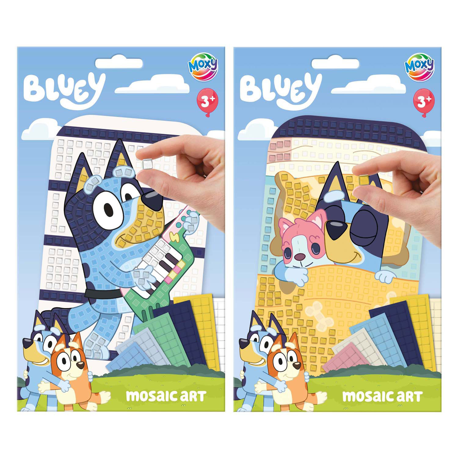 Art mosaïque bleu A5