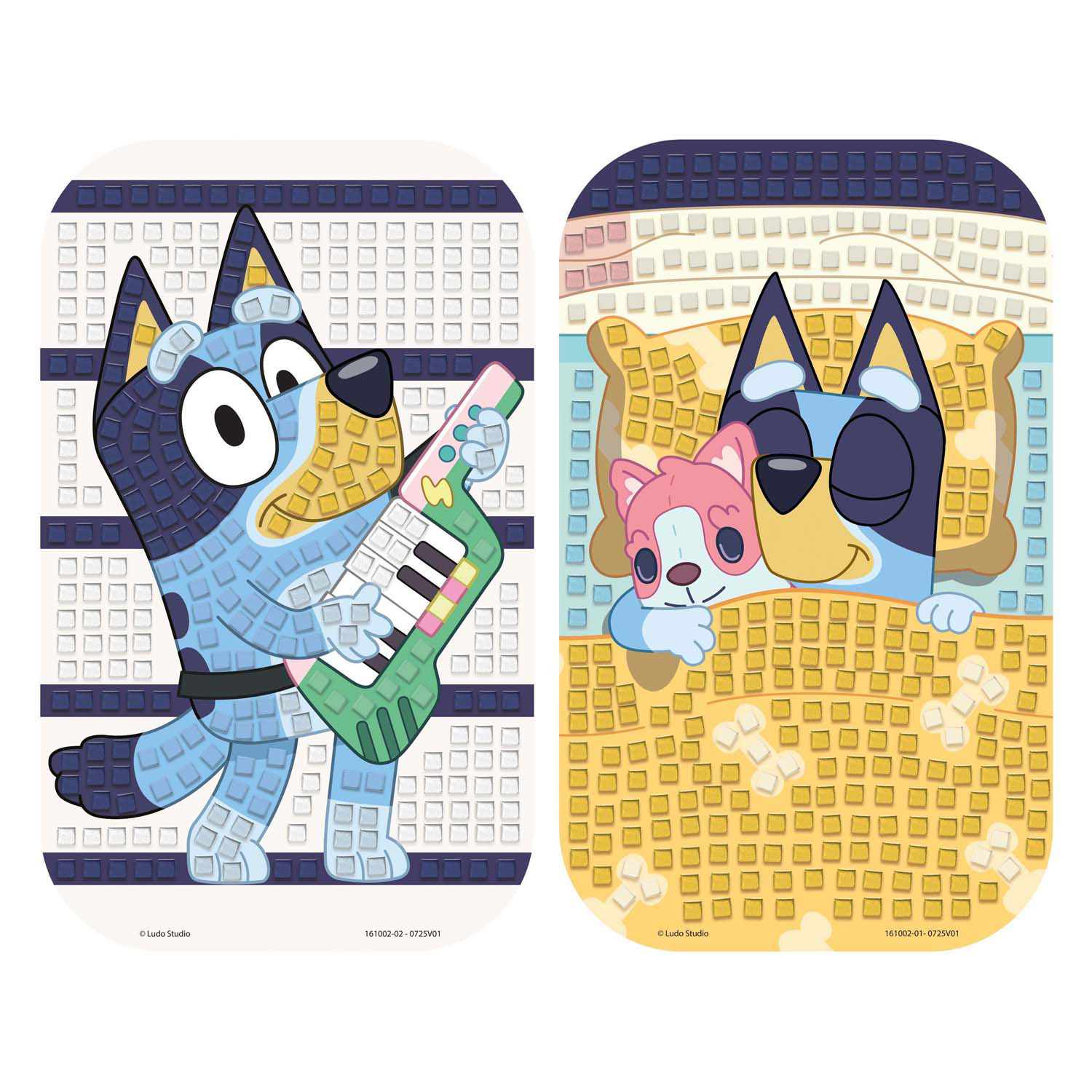 Art mosaïque bleu A5