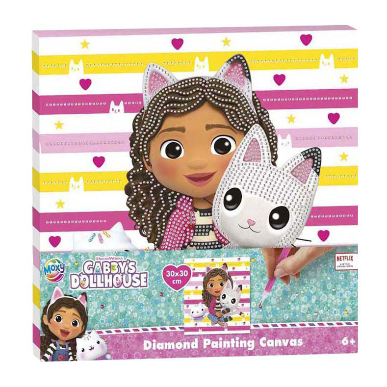 Gabby's Poppenhuis - Diamond Painting Canvas - 30x30 cm